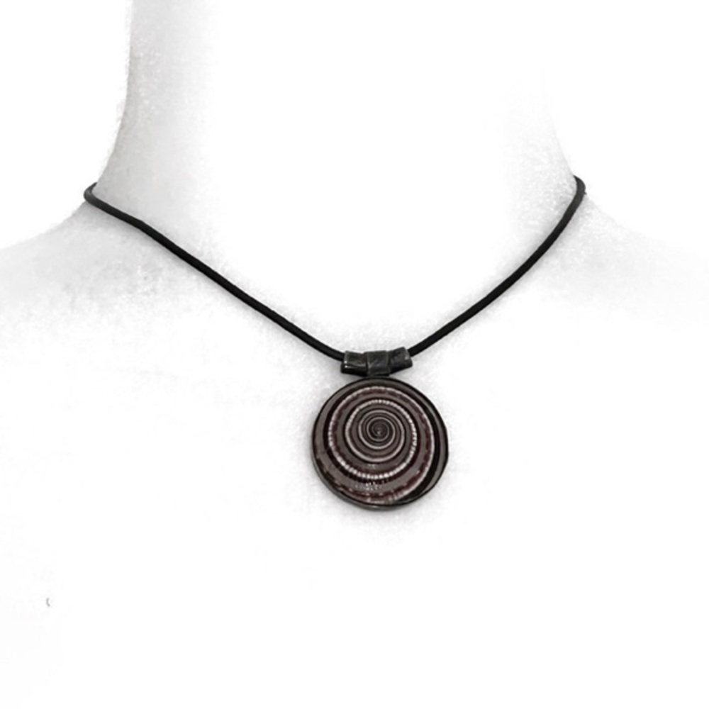 Sundial Shell And Mother Of Pearl Necklace 17”
